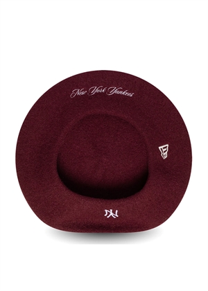 Wool script beret New York Yankees Bordeaux New Era